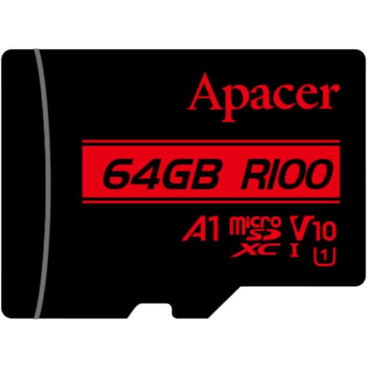 Карта памяти Apacer microSDXC 64 ГБ AP64GMCSX10UB-RA