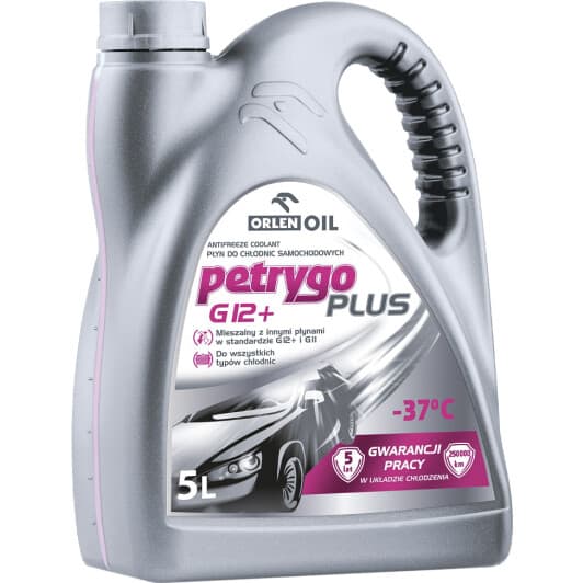 Orlen Petrygo Plus G12+ рожевий -37 °C, 5 л (qfp203b50) готовий антифриз