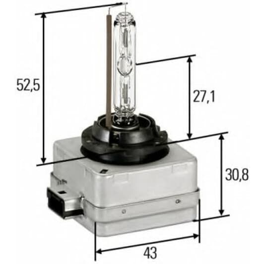 Автолампа Behr Hella D1S PK32d-2 35 W прозрачная 8GS009028621