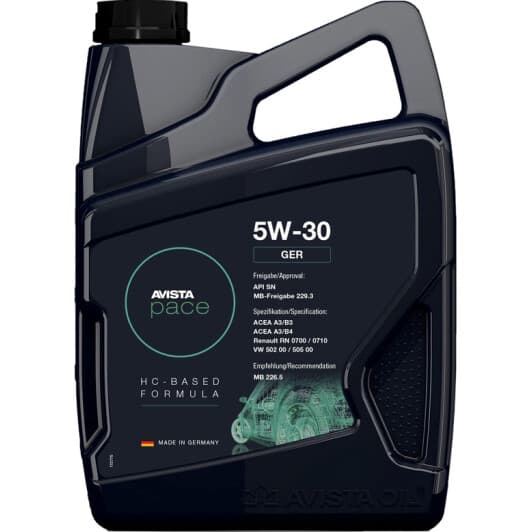 AVISTA Pace GER 5W-30 (4 л) моторна олива