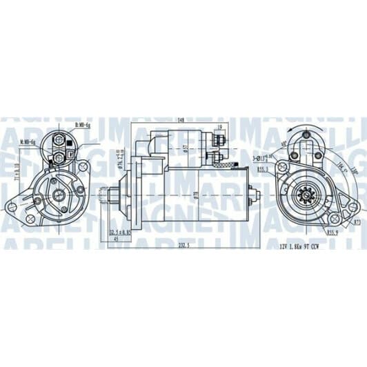943207891010 Magneti Marelli Стартер