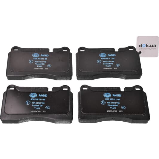 8DB 355 011-851 Hella Pagid Гальмівні колодки для Volkswagen Touareg