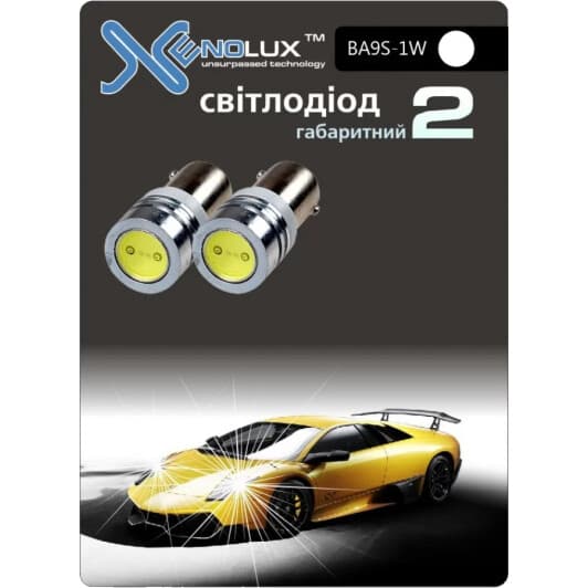 Автолампа Xenolux T4W BA9s 1 W синяя 20045