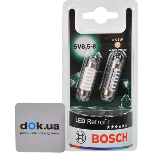 Автолампа Bosch Retrofit LED C5W SV8,5-8 1 W 1987301502