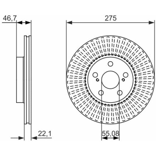 0 986 479 767 Bosch Тормозной диск