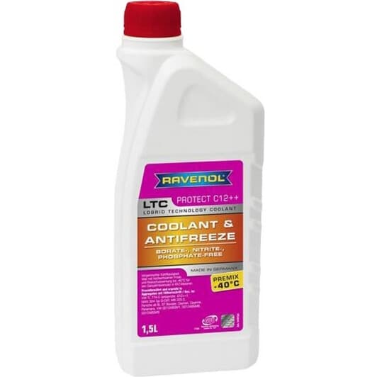 Ravenol LTC Protect C12++ G12++ фіолетовий -40 °C готовий антифриз