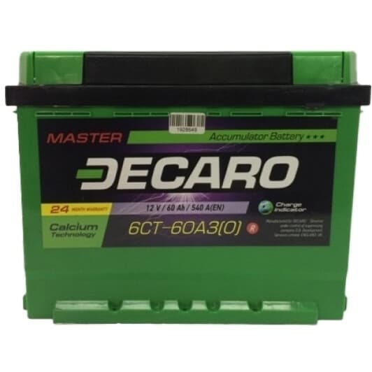 Аккумулятор DECARO 6 CT-60-L Master 66031m