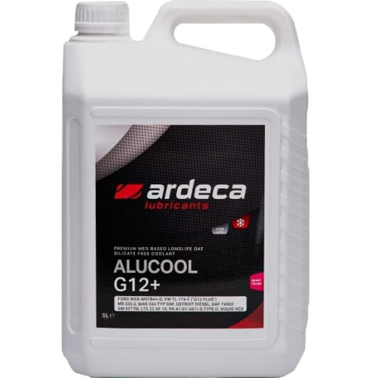 Ardeca Alucool G12+ рожевий -40 °C, 5 л готовий антифриз