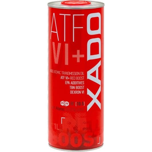 Трансмиссионное масло Xado Atomic Oil ATF VI+ Red Boost синтетическое