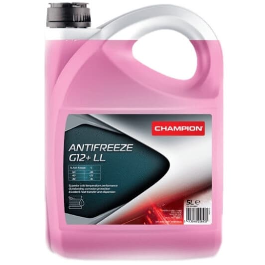 Champion LL G12+ рожевий -36 °C, 5 л (1052667) готовий антифриз