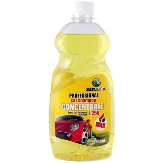 Концентрат автошампуня Zollex Professional Car Shampoo з воском (500 мл)