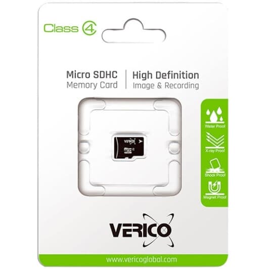 Карта памяти Verico ﻿Single Pack microSDHC 4 ГБ
