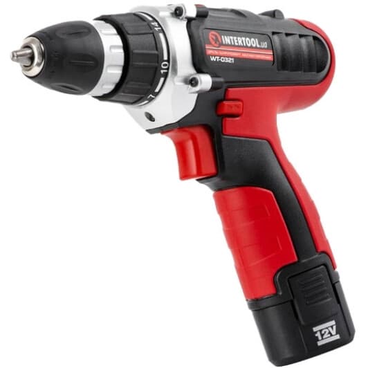 Шуруповерт аккумуляторный Intertool Storm WT-0321 (2 аккумулятора + ЗУ + чехол)