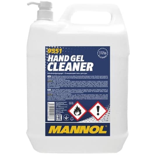 Санитайзер Mannol Hand Gel Cleaner 9551 5000 мл