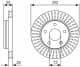 0 986 479 C38 Bosch Тормозной диск для Jeep Wrangler