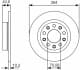 0 986 479 C41 Bosch Гальмівний диск для Alfa Romeo Giulietta