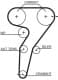 KP65429XS Gates Комплект ременя ГРМ + помпа