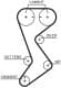 K01T265 Gates Комплект ременя ГРМ