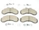 05P415 LPR Тормозные колодки для Mercedes 100