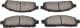 KBP-5520 Kavo Parts Гальмівні колодки