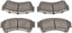 PA-346AF Japanparts Тормозные колодки для Mazda 6