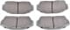 PA-426AF Japanparts Тормозные колодки