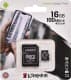 Карта пам’яті Kingston Canvas Select Plus microSDHC 16 ГБ з SD-адаптером
