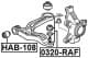0320-RAF Febest Шаровая опора для Honda Odyssey