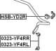 HSB-YD2R Febest Втулка стабілізатора для Acura MDX