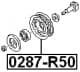 0287-R50 Febest Натяжний ролик поліклинового ременя