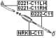 0221-C11LH Febest Наконечник рулевой тяги