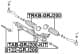 TAB-GRJ200-KIT Febest Подушка кермової рейки