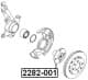 2282-001 Febest Ступица колеса
