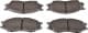 PA-150AF Japanparts Тормозные колодки для Nissan Almera