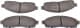 PA-128AF Japanparts Тормозные колодки для Nissan NV200
