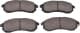 N3605052 Nipparts Гальмівні колодки для Mitsubishi L200
