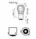 Автолампа Philips SilverVision PY21W BAU15s 21 W бежева 12496SVS2