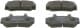 0 986 460 961 Bosch Тормозные колодки
