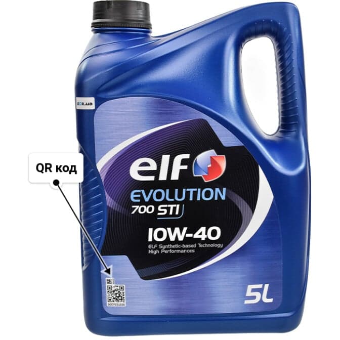Elf Evolution 700 STI 10W-40 (5 л) моторное масло 5 л
