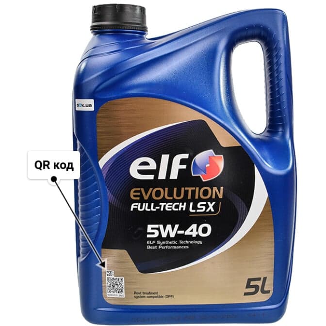 Elf Evolution Full-Tech LSX 5W-40 (5 л) моторна олива 5 л