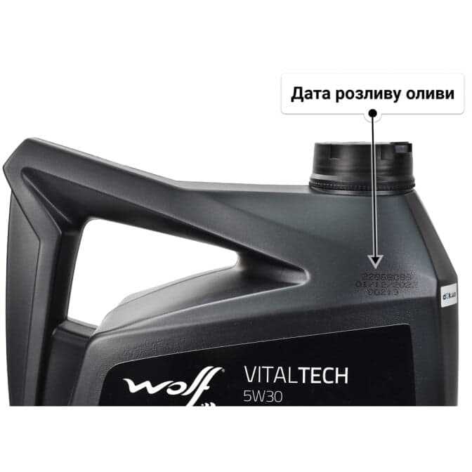 Wolf Vitaltech 5W-30 (5 л) моторна олива 5 л