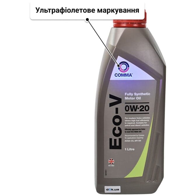 Comma Eco V 0W-20 (1 л) моторна олива 1 л