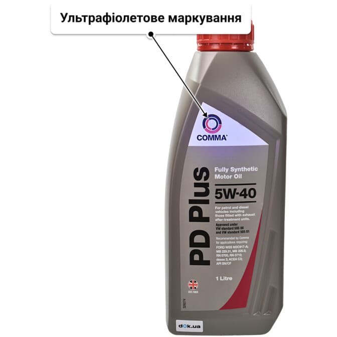 Comma PD Plus 5W-40 (1 л) моторна олива 1 л