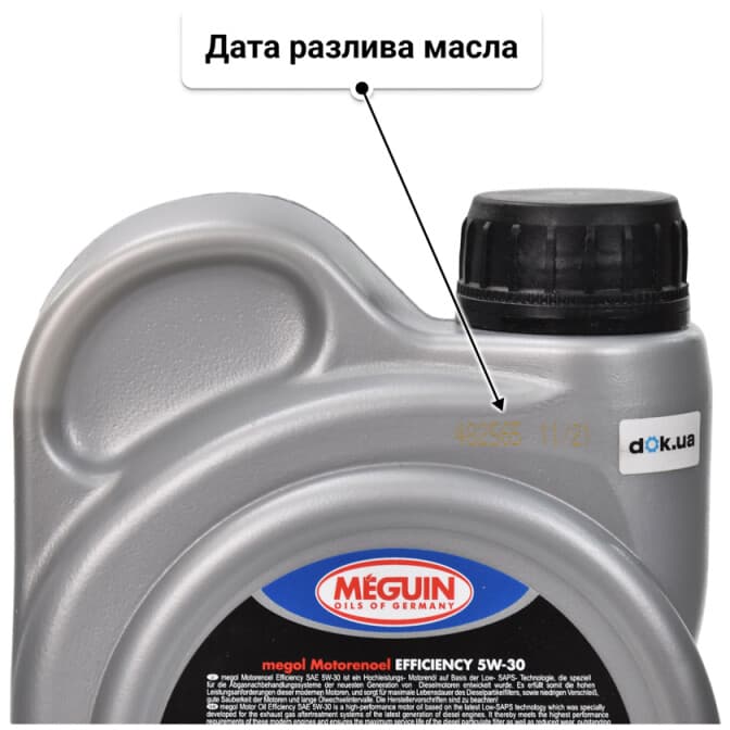 Meguin Efficiency 5W-30 (1 л) моторное масло 1 л
