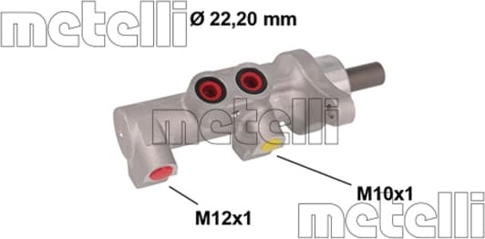 050847 Metelli Главный тормозной цилиндр
