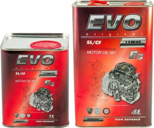 EVO E3 15W-40 моторное масло