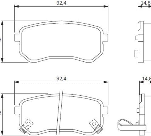 0 986 494 145 Bosch Тормозные колодки