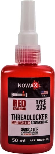 Фиксатор резьбы Nowax Threadlocker Non-Gasketed Connections красный
