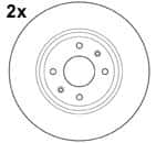 Тормозной диск MAPCO 15424/2 Тормозной диск MAPCO 15424/2