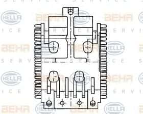 Регулятор вентилятора салону Behr Hella 5HL 351 321-041 Регулятор вентилятора салону Behr Hella 5HL 351 321-041